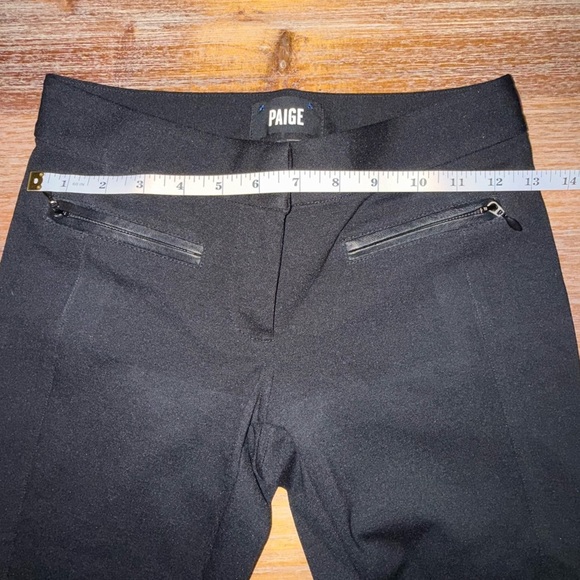 PAIGE Pants Women Size 23 Black LOS FELIZ PONTE KNIT LEATHER TRIM
SKINNY - Picture 3 of 12